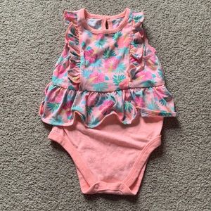 Girls size 24 months pink onesie